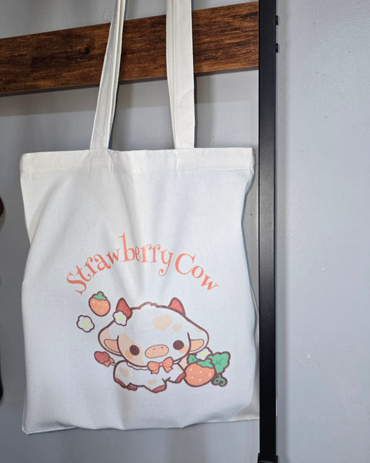 Strawberry Cow 🐄 Totes