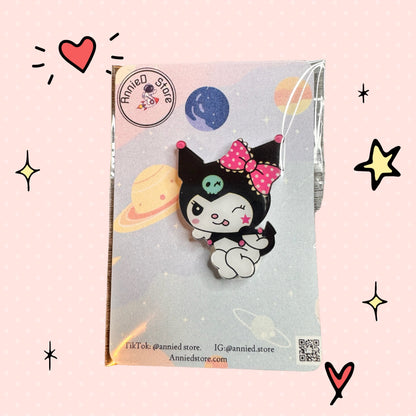 Acrylic Kuromi Badge