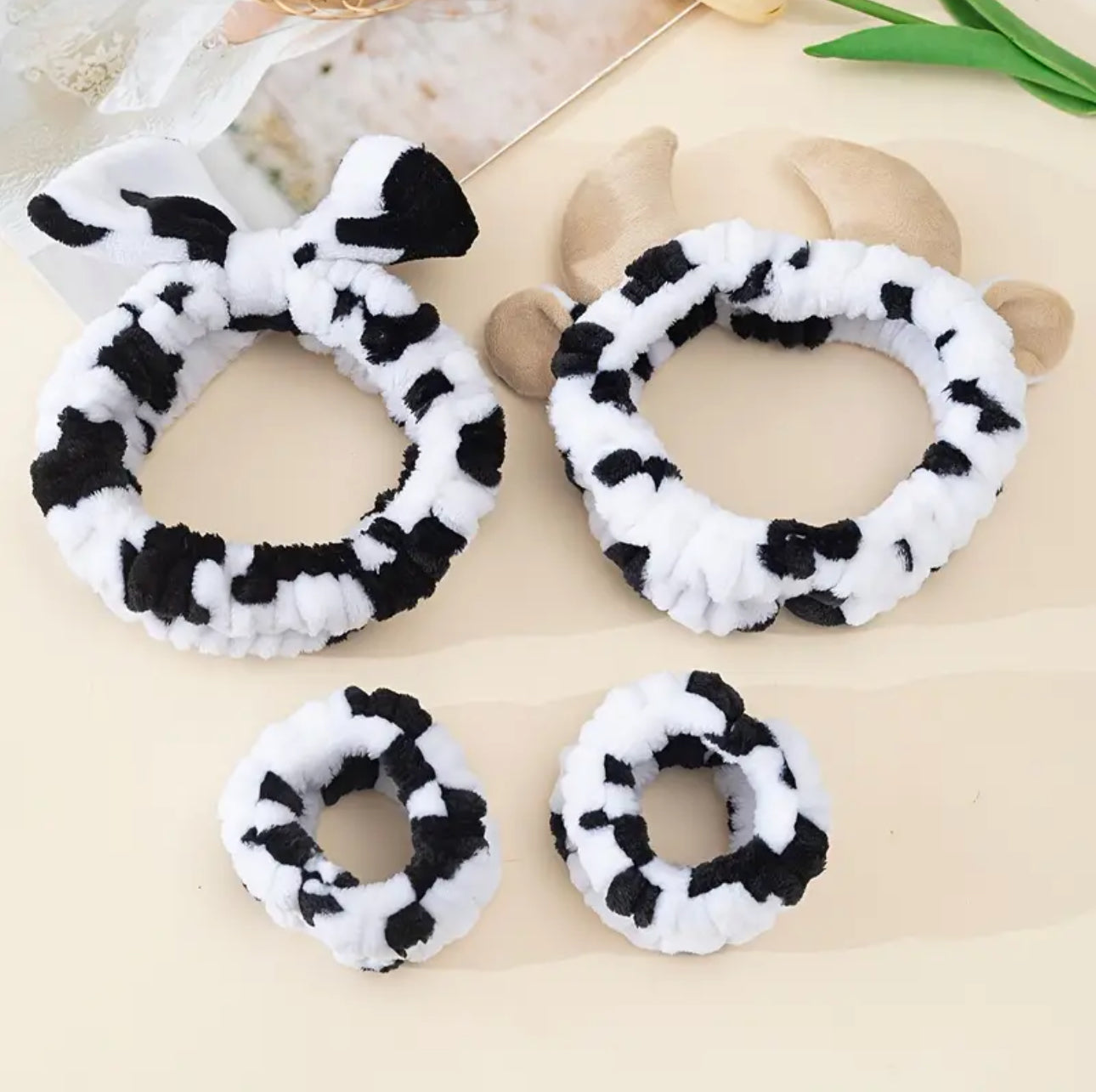 3pcs/set Cow Headband