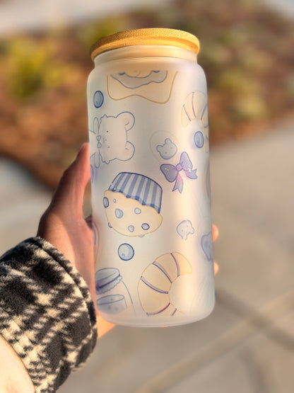 Blueberry Cupcake Tumblers/Glass