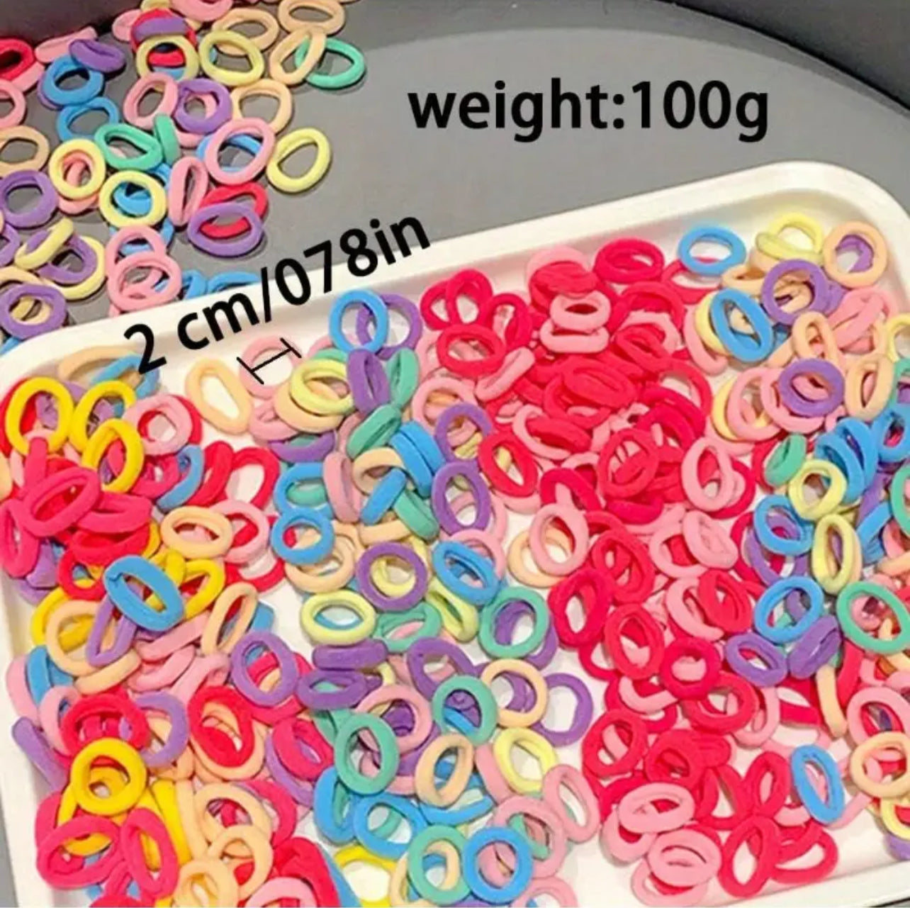 500pcs Hair Accessories, Mixed Color Hair Ties Set For Girls