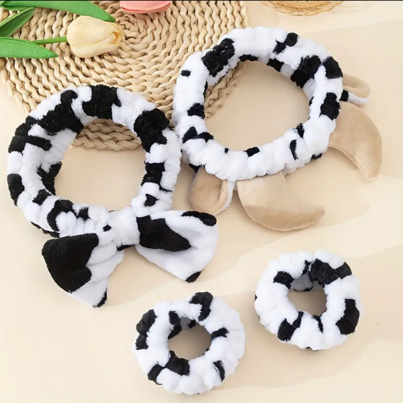 3pcs/set Cow Headband