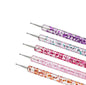 5 Pcs Nail Art Dotting Pen Crystal Beads