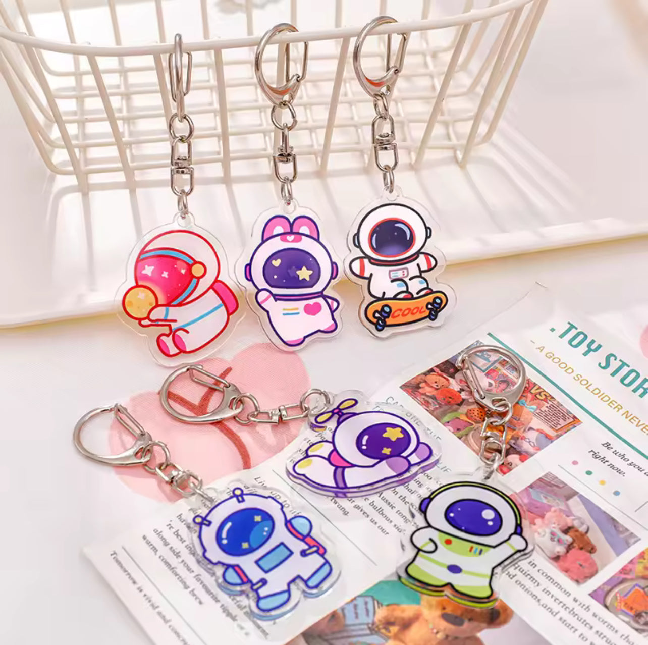 Astronaut Acrylic Keychains