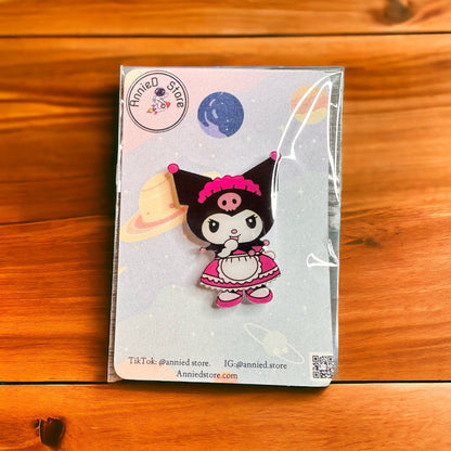 Acrylic Kuromi Badge