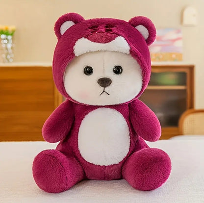 Pink bear plush