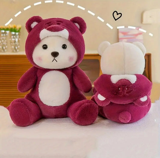 Pink bear plush