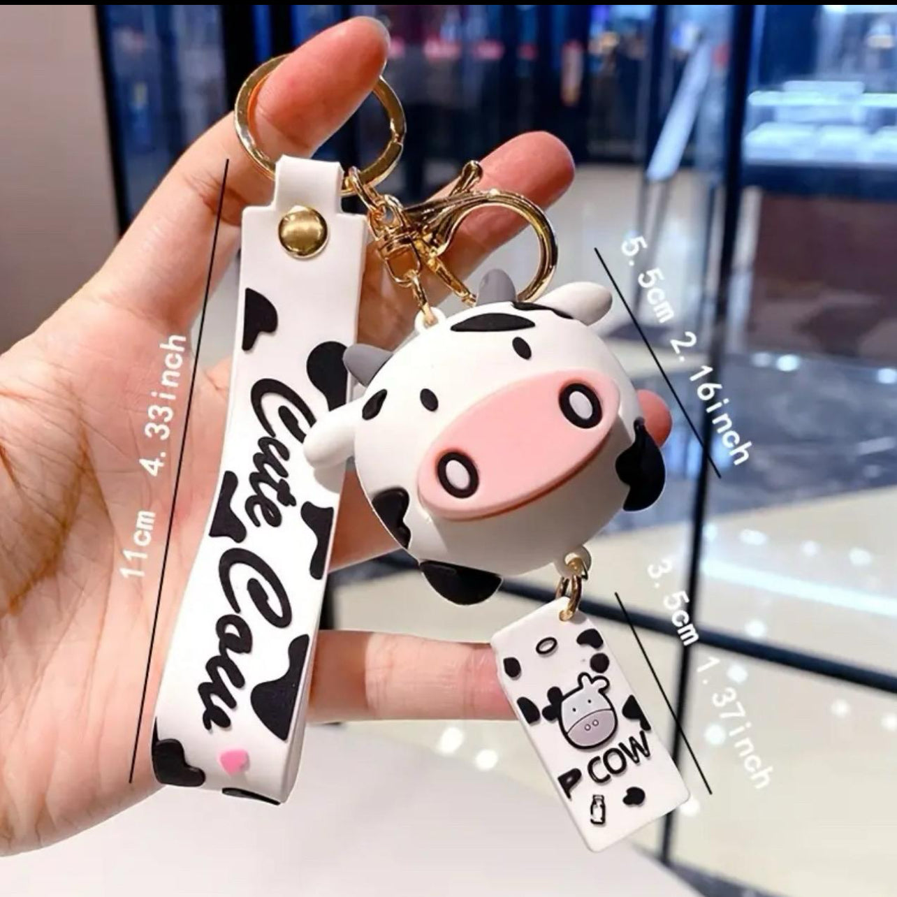 Cute Cow Keychains