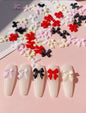 1 Package Of 50 Bow Design Nail Art Decorations