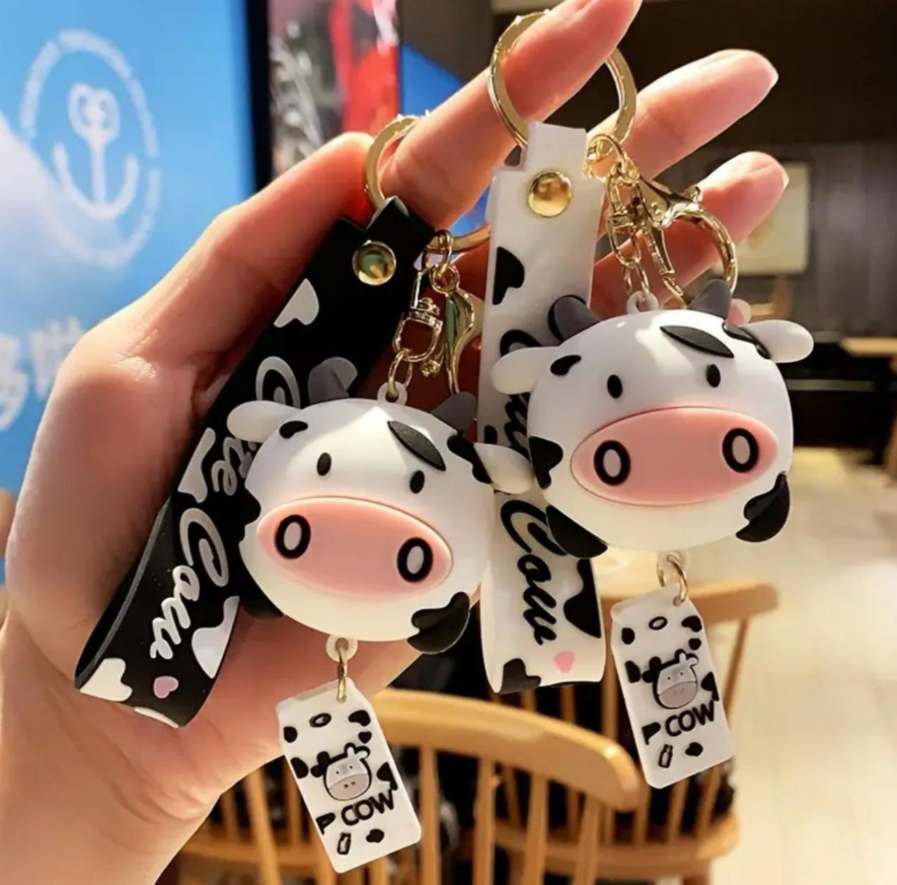 Cute Cow Keychains